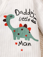 Load image into Gallery viewer, DADDY&#39;S LITTLE MAN Dinosaur Graphic Jumpsuit
