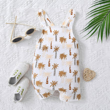 Load image into Gallery viewer, Kids Botanical Print Overalls
