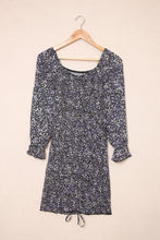 Load image into Gallery viewer, Ditsy Floral Smocked Sweetheart Neck Mini Dress
