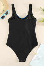 Load image into Gallery viewer, Striped Sleeveless One-Piece Swimsuit
