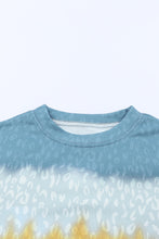 Load image into Gallery viewer, Leopard Tie-Dye Dropped Shoulder Sweatshirt
