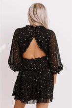 Load image into Gallery viewer, Glitter Stars Backless Ruffle Dress
