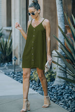 Load image into Gallery viewer, Buttoned Spaghetti Strap Dress
