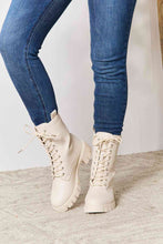 Load image into Gallery viewer, East Lion Corp Zip Back Lace-up Front Combat Boots
