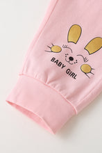 Load image into Gallery viewer, Girls Rabbit Pattern Sweatshirt and Pants Set
