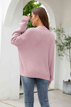 Load image into Gallery viewer, Button Up Drop Shoulder Long Sleeve Cardigan
