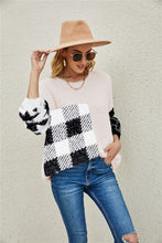 Load image into Gallery viewer, Fuzzy Mixed Print Pullover Sweater
