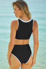 Load image into Gallery viewer, Contrast Trim Two-Piece Swimsuit
