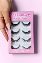 Load image into Gallery viewer, SO PINK BEAUTY Faux Mink Eyelashes Variety Pack 5 Pairs
