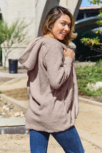 Load image into Gallery viewer, Teddy Hooded Jacket with Pockets
