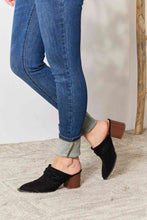 Load image into Gallery viewer, East Lion Corp Pointed-Toe Braided Trim Mules
