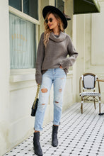Load image into Gallery viewer, Cowl Neck Raglan Sleeve Sweater
