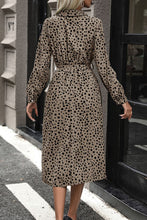 Load image into Gallery viewer, Polka Dot Tied Button Up Dress
