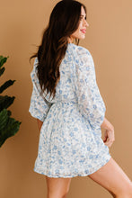 Load image into Gallery viewer, Floral Frill Trim Open Back Babydoll Dress
