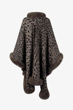 Load image into Gallery viewer, Leopard Open Front Poncho
