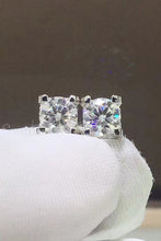 Load image into Gallery viewer, Go On 1 Carat Moissanite Stud Earrings
