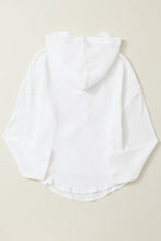 Load image into Gallery viewer, Drawstring Pocketed Dropped Shoulder Hoodie
