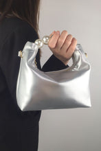 Load image into Gallery viewer, PU Leather Pearl Handbag
