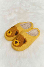 Load image into Gallery viewer, Melody Teddy Bear Print Plush Slide Slippers
