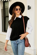 Load image into Gallery viewer, Round Neck Ribbed Trim Cap Sleeve Vest
