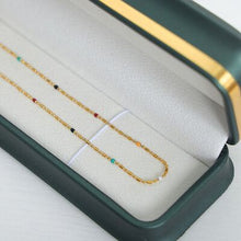 Load image into Gallery viewer, 18K Gold-Plated Oil Drip Bead Necklace
