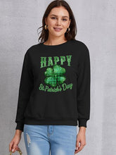 Load image into Gallery viewer, HAPPY ST. PATRICK&#39;S DAY Dropped Shoulder Sweatshirt
