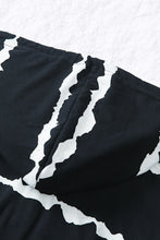 Load image into Gallery viewer, Striped Half-Button Drawstring Hoodie
