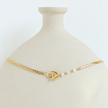 Load image into Gallery viewer, Gold Chain with Pearl Necklace
