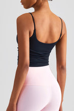Load image into Gallery viewer, Gathered Detail Cropped Sports Cami
