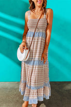 Load image into Gallery viewer, Printed Ruffle Hem Maxi Dress
