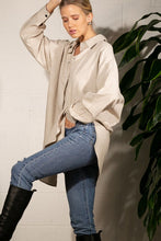 Load image into Gallery viewer, LINEN SHIRTS DRESS WITH BELT POCKET
