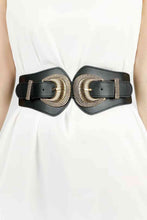 Load image into Gallery viewer, Shell Double Buckle Elastic Wide Belt
