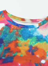 Load image into Gallery viewer, Multicolored Tie-Dye Tee Dress
