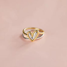 Load image into Gallery viewer, Heart Shape Irregular 925 Sterling Silver Ring
