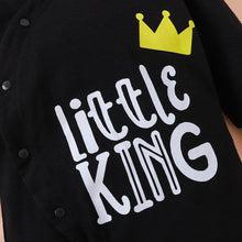 Load image into Gallery viewer, LITTLE KING Hooded Bodysuit
