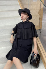 Load image into Gallery viewer, Button Down Pleated Shirt Dress
