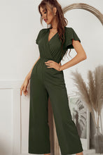 Load image into Gallery viewer, Flutter Sleeve Surplice Jumpsuit
