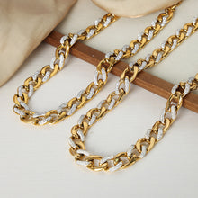 Load image into Gallery viewer, Zircon Titanium Steel Chunky Chain Necklace
