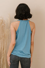 Load image into Gallery viewer, Zenana Cherished Time Full Size Surplice Top in Blue Grey
