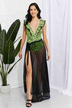 Load image into Gallery viewer, Marina West Swim Beach Is My Runway Mesh Wrap Maxi Cover-Up Skirt
