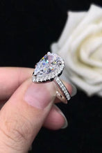 Load image into Gallery viewer, 2 Carat Moissanite Teardrop Cluster Ring
