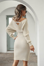 Load image into Gallery viewer, Dolman Sleeve Rib-Knit Top and Skirt Set
