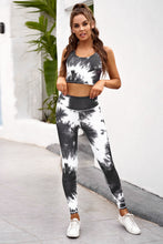 Load image into Gallery viewer, Tie-dye Crop Top and legging Set
