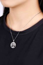 Load image into Gallery viewer, Adored 925 Sterling Silver Moissanite Tree Pendant Necklace
