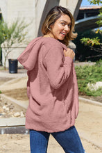Load image into Gallery viewer, Teddy Hooded Jacket with Pockets

