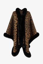 Load image into Gallery viewer, Leopard Open Front Poncho
