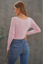 Load image into Gallery viewer, Contrast Lace Button Up Top
