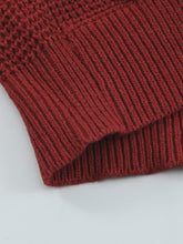 Load image into Gallery viewer, Crisscross Back Waffle-Knit Sweater
