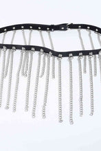 Load image into Gallery viewer, Fringed Chain PU Leather Belt

