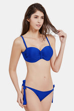 Load image into Gallery viewer, Lace-Up Gathered Detail Bikini Set
